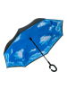 Le Monde du Parapluie Parasol odwrotny w kolorze niebiesko-czarnym - Ø 105 cm