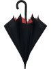 SMATI Parasol w kolorze czerwono-czarnym - Ø 128 cm