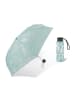 Pierre Cardin Taschenschirm in Türkis/ Silber - Ø 92 cm