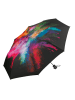 happy rain Taschenschirm in Schwarz/ Bunt - Ø 94 cm