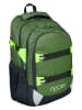 neoxx Schulrucksack "All about Neon" in Khaki - (B)31 x (H)45,5 x (T)24 cm