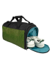 neoxx Torba sportowa "All about Neon" w kolorze zielono-czarnym - 43,5 x 26 x 24 cm