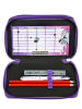 SCOOLI Piórnik "Monster High" w kolorze fioletowym z akcesoriami