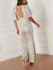 LA Angels Jumpsuit in Beige