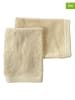 Soft by Perle de Coton 2er-Set: Waschhandschuhe ''Epo'' in Creme