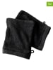 Soft by Perle de Coton 2er-Set: Waschhandschuhe ''Epo'' in Schwarz