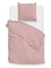 Zo!Home Satin-Bettwäsche-Set "Fiori" in Rosa