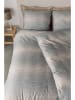Beddinghouse Komplet pościeli satynowej "Vik" w kolorze niebiesko-szarym