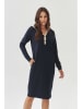 TATUUM Strickkleid in Dunkelblau/ Creme