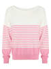 TATUUM Pullover in Rosa/ Weiß