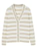TATUUM Cardigan "Malio" in Beige/ Weiß