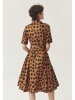 TATUUM Sukienka w kolorze jasnobrązowo-czarnym