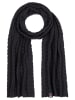 Timezone Szal w kolorze czarnym