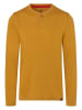 Timezone Longsleeve ''Henley'' in Ocker