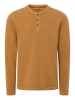 Timezone Longsleeve "Henley" okergeel