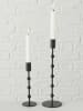 Boltze Świeczniki (2 szt.) "Kimberly" w kolorze czarnym