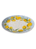 Boltze Talerz "Capri" w kolorze niebiesko-żółtym do serwowania - Ø 31 cm