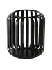 Boltze Windlicht "Viki" in Schwarz - (H)12 x Ø 10 cm