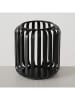Boltze Windlicht "Viki" in Schwarz - (H)12 x Ø 10 cm