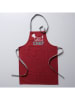 Boltze 2er-Set: Schürzen "Grillzeit" in Rot/ Hellgrau - (L)84 x (B)60 cm