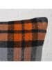 Boltze Kissen "Karo" in Lila/ Orange - (L)45 x (B)45 cm