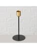 Boltze 3er-Set: Kerzenleuchter "Cosima" in Schwarz/ Gold