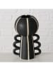 Boltze Vase ''Nanuka'' in Schwarz/ Weiß - (H)14,5 cm