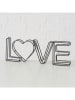 Boltze Dekoaufsteller "Love" in Schwarz - (H)10,5 cm