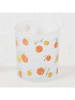Boltze 4er- Set: Windlichter "Fruits" in Orange/ Gelb/ Hellblau