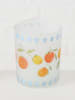 Boltze 4er- Set: Windlichter "Fruits" in Orange/ Gelb/ Hellblau