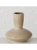 Boltze Vase "Oasis" in Hellbraun - (H)18 x Ø 17,5 cm