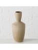 Boltze Vase "Oasis" in Hellbraun - (H)30 x Ø 13 cm