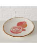Boltze Frühstücksteller "Granatapfel" in Braun/ Rot - Ø 16 cm
