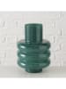 Boltze Wazon "Ribbo" w kolorze ciemnozielonym - wys. 24 x Ø 18 cm