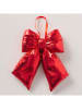 Boltze Zawieszka dekoracyjna "Bowy" w kolorze czerwonym - wys. 6,5 cm