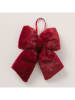 Boltze Zawieszka dekoracyjna "Bowy" w kolorze ciemnoczerwonym - wys. 6,5 cm