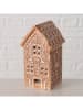 Boltze LED-Dekoaufsteller "Gingerbread" in Hellbraun - (B)7,5 x (H)14 x (T)7 cm