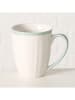 Boltze Tasse "Juna" in Weiß/ Türkis - 330 ml