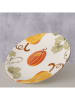 Boltze Frühstücksteller "Ambera" in Weiß/ Orange - Ø 15,5 cm