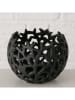 Boltze Świecznik "Philis" w kolorze czarnym - wys. 9,5 x Ø 12,5 cm