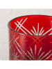 Boltze Windlicht "Carvo" in Rot - (H)10 cm