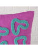 Boltze Kissen "Swirla" in Lila/ Türkis - (L)45 x (B)45 cm
