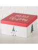 Boltze 3er-Set: Geschenkboxen "Chrissy" in Weiß/ Rot/ Grün