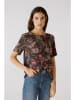 Oui Bluzka w kolorze czarno-brązowym