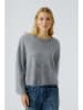 Oui Wollpullover in Grau