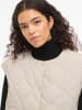 Vila Doorgestikte bodywarmer "Silla" in Crem