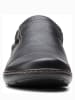 Clarks Leder-Slipper in Schwarz