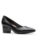 Clarks Leder-Pumps in Schwarz