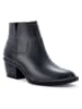 Clarks Leder-Stiefeletten in Schwarz