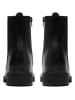Clarks Leder-Boots in Schwarz